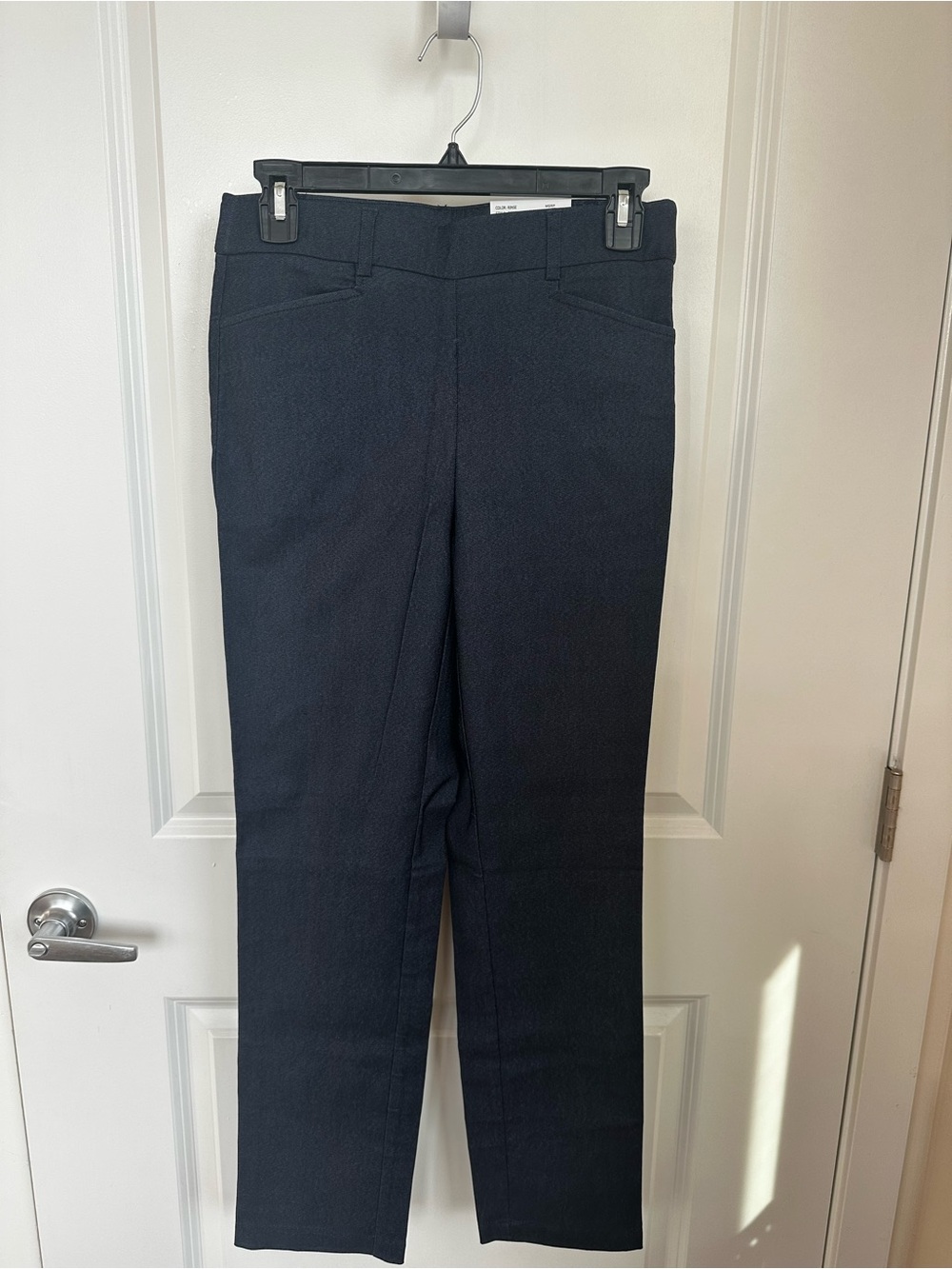Rafaella Dark Navy Straight-Leg Trousers